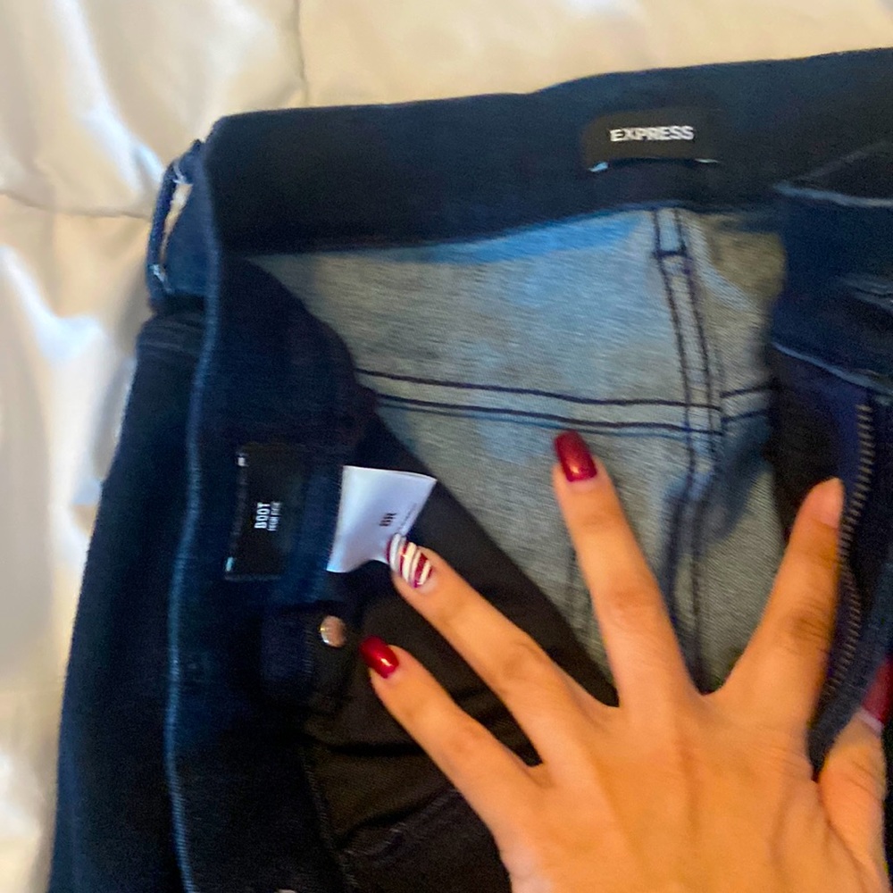 Size 8 express dark wash bootcut jeans